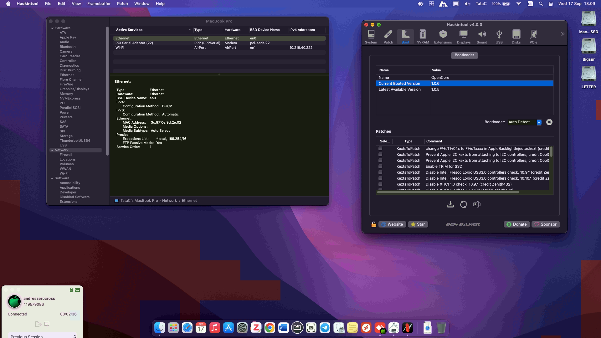 Lenovo Thinkpad X230 8th [IvyBridge   Intel HD 4000 + PS2]   OpenCore 1